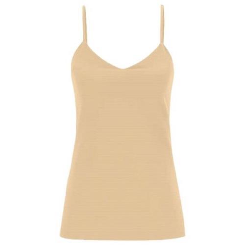 Max Mara Ärmlös Top Beige, Dam