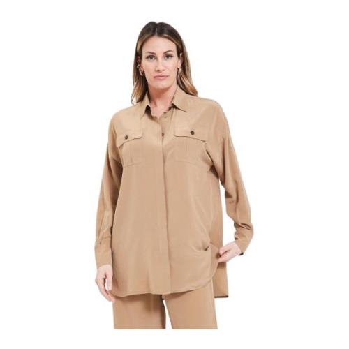 Max Mara Panfilo Blus Brown, Dam