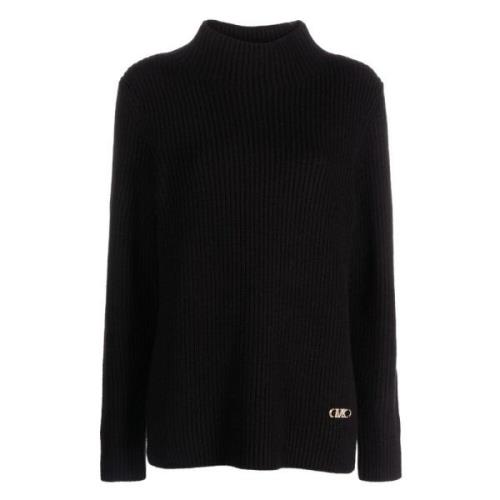 Michael Kors Svart Tratt Långärmad Sweatshirt Black, Dam