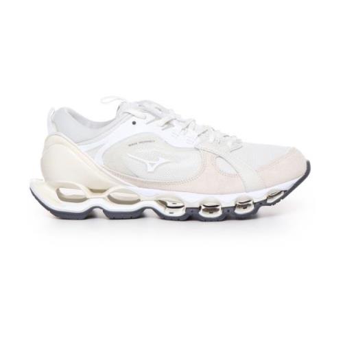 Mizuno Vita Sneakers med Mocka och Mesh Paneler White, Herr