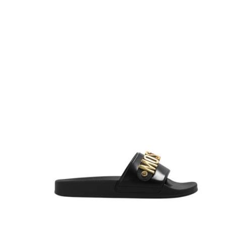 Moschino Sliders Black, Dam