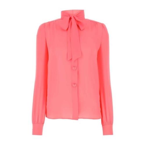 Moschino Mångsidig Skjorta med Unika Detaljer Pink, Dam