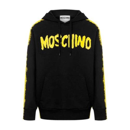 Moschino Huvtröja - Storlek 46, Svart Black, Herr