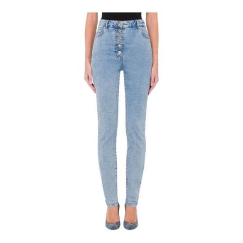 Moschino Skinny Jeans för Kvinnor Blue, Dam