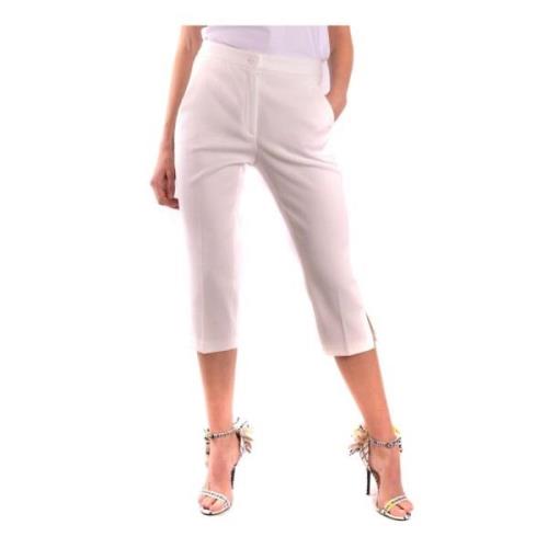 Moschino Stiliga avkortade byxor för kvinnor White, Dam