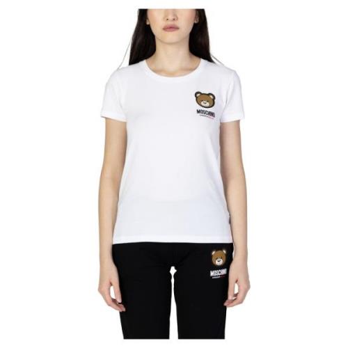 Moschino Dam T-Shirt Höst/Vinter Kollektion White, Dam