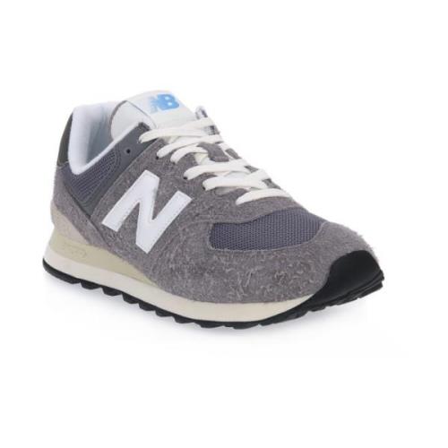 New Balance Högkvalitativa lädersneakers Gray, Herr