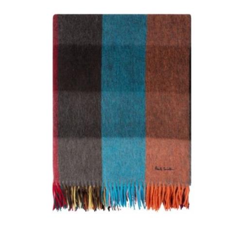 Paul Smith Multifärgad Cashmere-Blend Pläd Multicolor, Dam