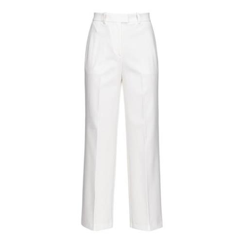 Pinko Wide Trousers White, Dam