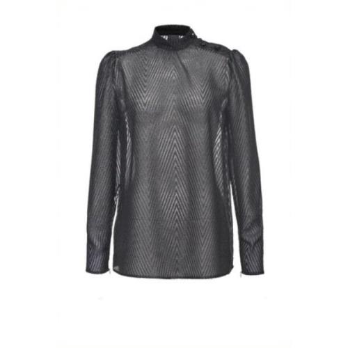 Pinko Bruno Blus Fil Coupe Black, Dam