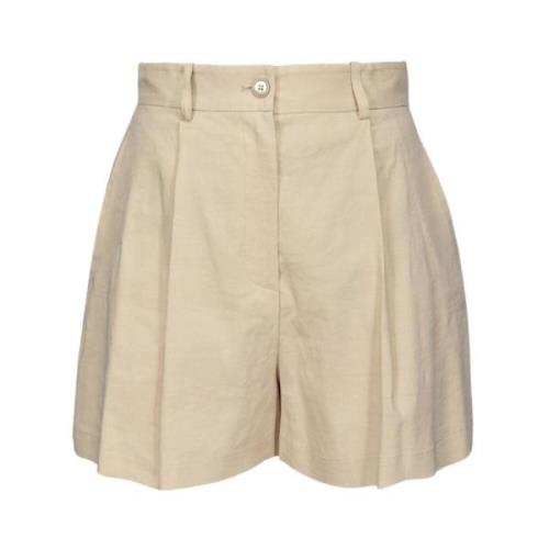 Pinko Leende Shorts Beige, Dam