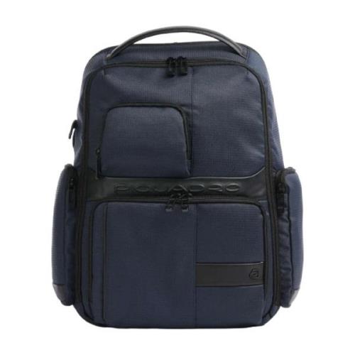 Piquadro Blå Bucket Bag Ryggsäck Blue, Herr