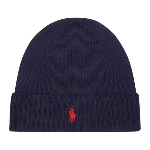 Polo Ralph Lauren Kallt Väder Hatt i Hunter Navy Blue, Herr