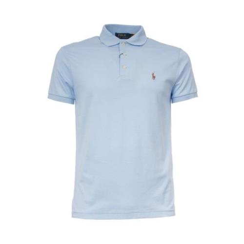 Polo Ralph Lauren Klassisk Bomullspolo för Män Blue, Herr