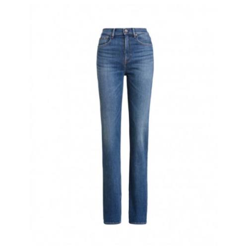 Polo Ralph Lauren Högmidjade Straight Leg Jeans Blue, Dam