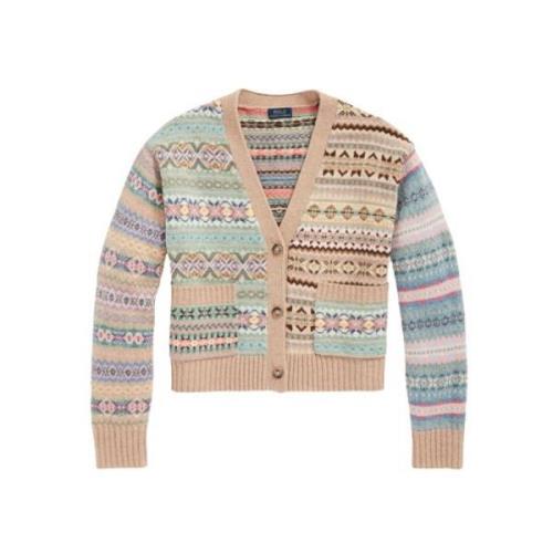 Polo Ralph Lauren Tryckt Asymmetrisk Kort Kofta Multicolor, Dam