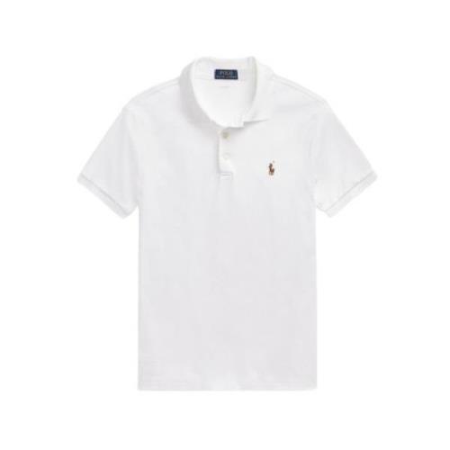 Polo Ralph Lauren Mjuk Bomull Slim Fit Kortärmad Polo White, Herr