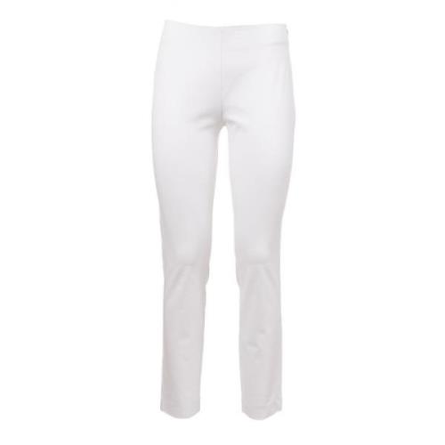 Ralph Lauren Stretch Slim-Fit Byxor White, Dam