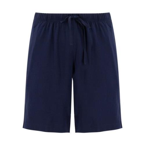 Ralph Lauren Avslappnade bomulls jersey shorts Blue, Herr