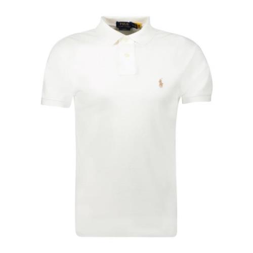 Ralph Lauren Klassisk Bomullspolo White, Herr