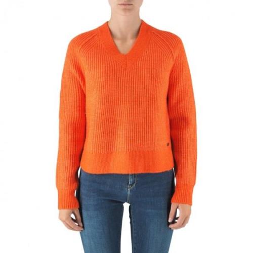 Replay Regular Fit Spicy Orange Skjorta Orange, Dam