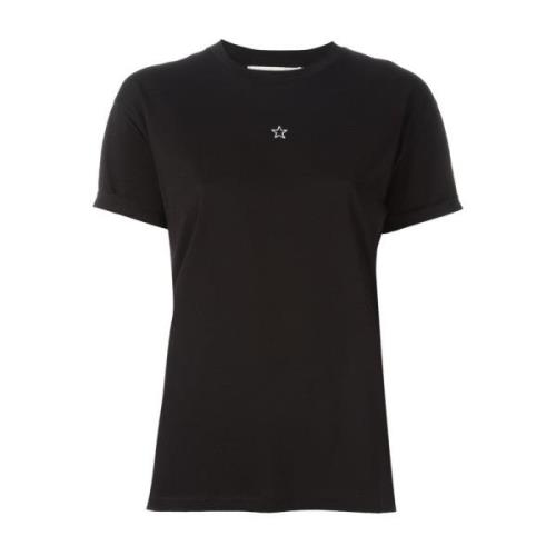 Stella McCartney Elegant Halsduk T-Shirt Black, Dam