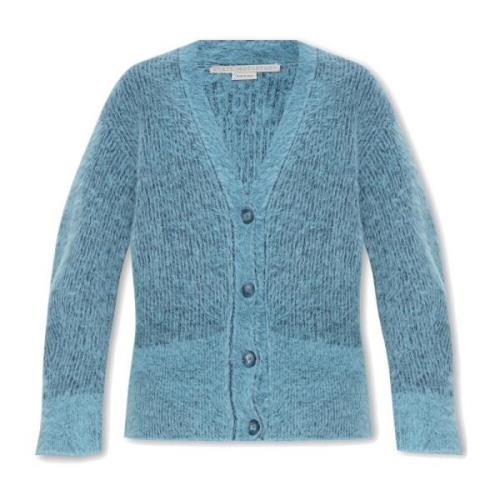 Stella McCartney Knäppt kofta Blue, Dam