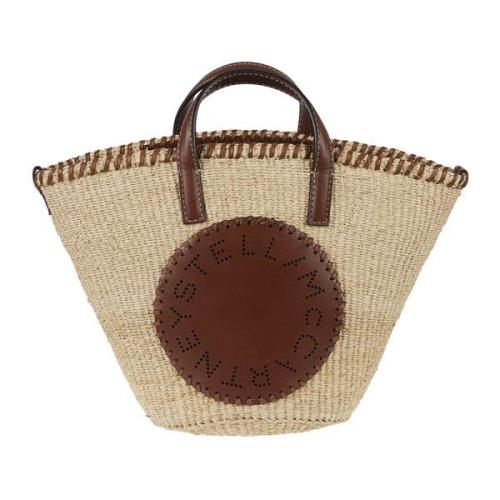 Stella McCartney Eco Salt Peppar Kanvas Toteväska Beige, Dam