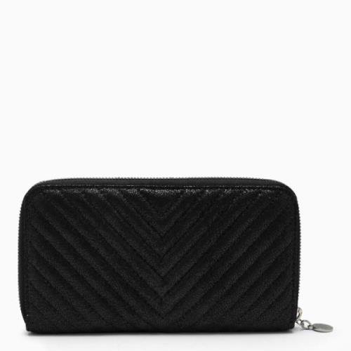 Stella McCartney Dragkedja Continental Plånbok Black, Dam