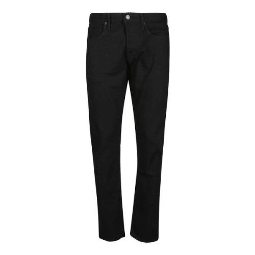 Tom Ford Lead Stretch Slim Fit Jeans Black, Herr