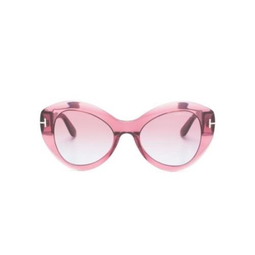 Tom Ford Rosa Solglasögon - Stiliga och mångsidiga Pink, Dam