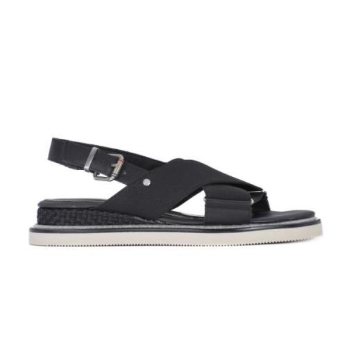 Tommy Hilfiger 990 Sandaler Tvister Black, Dam