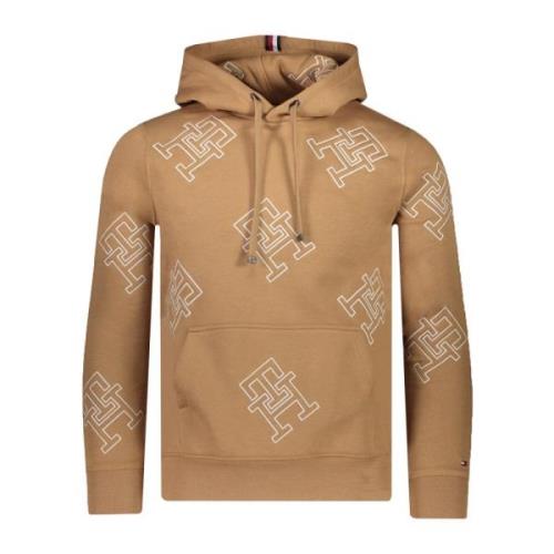 Tommy Hilfiger Brun Stilfull Sweatshirt Fw22 Kollektion Brown, Herr