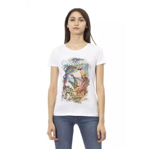 Trussardi Action Vit Bomull T-shirt White, Dam