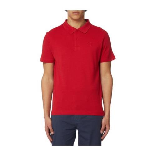 Trussardi Greyhound Broderad Polo T-Shirt Red, Herr