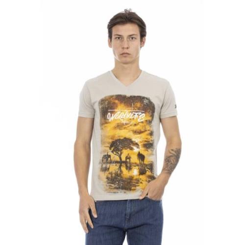 Trussardi T-Shirts Beige, Herr