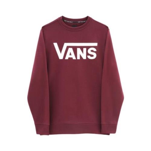 Vans Herr Clic Crew II Sweatshirt Red, Herr