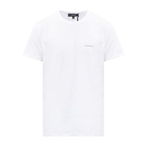 Versace T-shirt med logotyp White, Herr