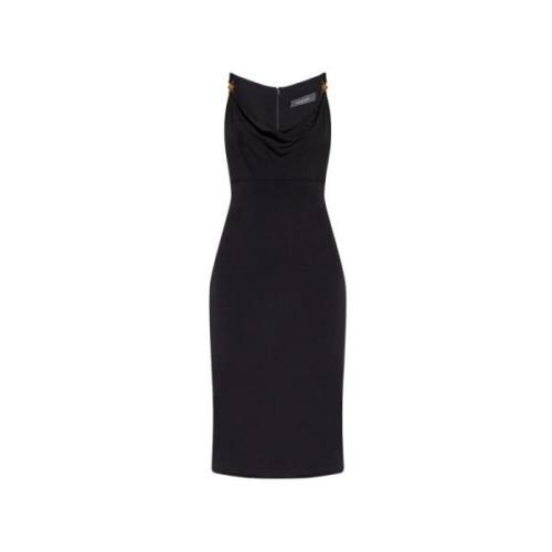 Versace Midi dagklänning Black, Dam