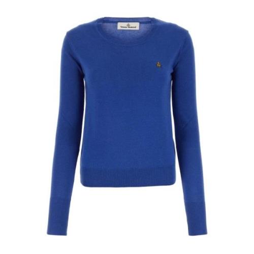 Vivienne Westwood Rundhalsad stickad tröja Blue, Dam
