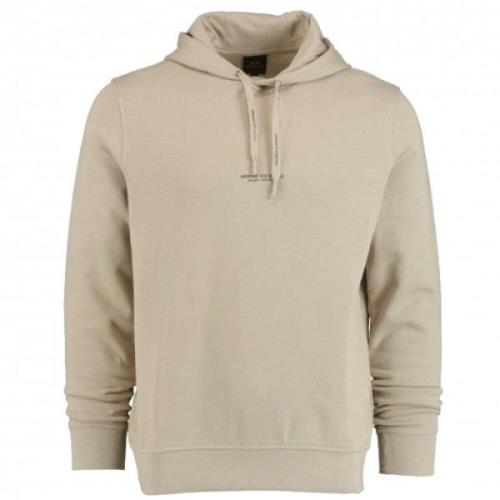 Armani Exchange Beige Milano New York Hoodie Beige, Herr