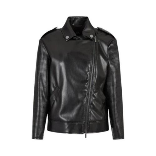 Armani Exchange Biker Jacka Black, Dam