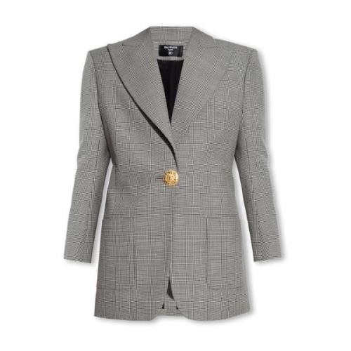 Balmain Rutig blazer Multicolor, Dam