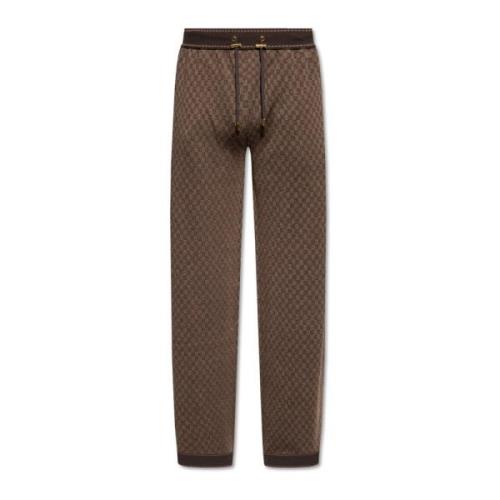 Balmain Trousers Brown, Herr