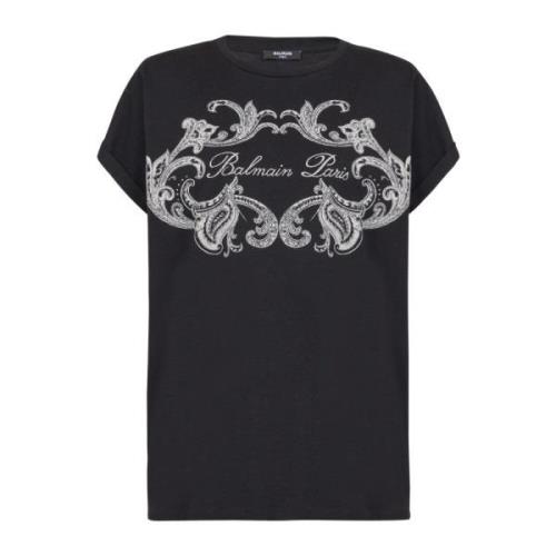 Balmain T-shirt Black, Dam