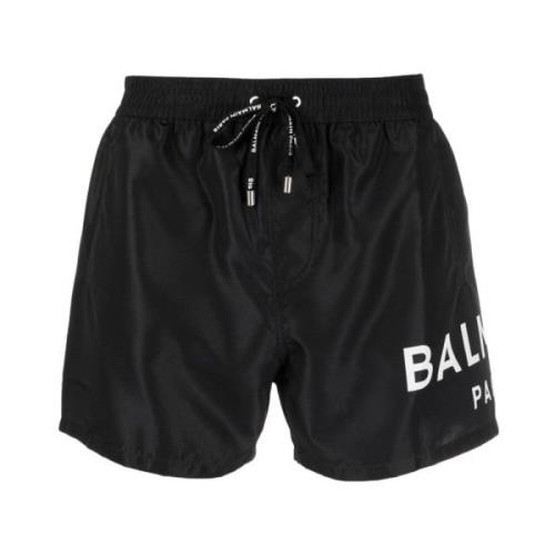 Balmain Svart Boxer Badkläder Black, Herr