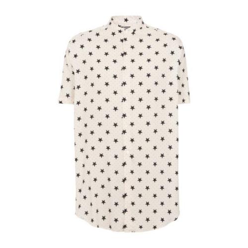 Balmain Short Sleeve Shirts White, Herr