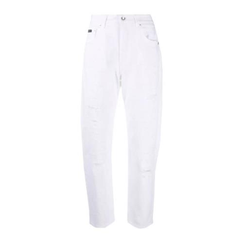 Dolce & Gabbana Slim Fit Jeans White, Dam