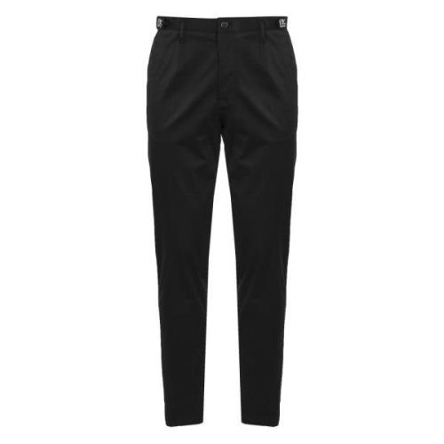 Dolce & Gabbana Svarta Chinos i Stretchbomull Black, Herr