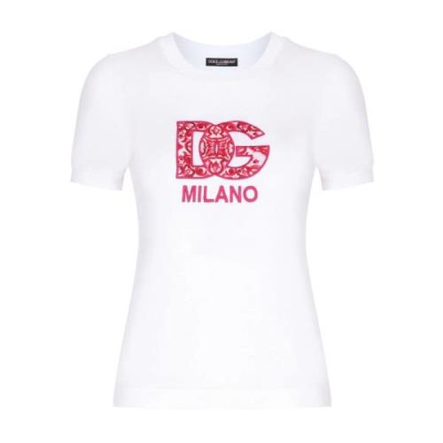 Dolce & Gabbana Stilfull Dam Bomull T-shirt White, Dam